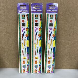 SANDYLION Sticker Borders School Classroom Scrapbook Lot Of 3